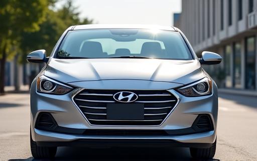 A modern sedan available for short-term rental.