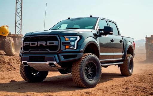 A heavy-duty pickup truck ready for a work site.